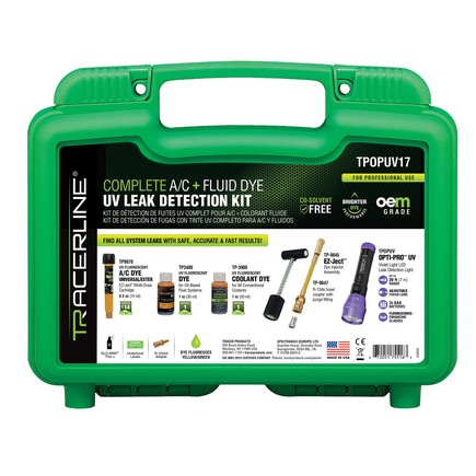 Tracerline TPOPUV17  Complete AC  Fluid Dye Uv Leak Detection Kit