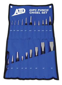 Atd Tools 720  20 Pc Punch  Chisel Set
