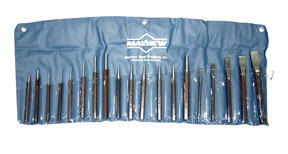 Mayhew Tools 61020  20 Pc Punch  Chisel Set
