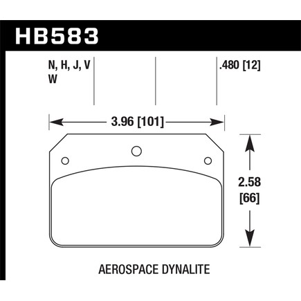 Hawk Friction HB583N480 - Street Brake Pads Hp Plus
