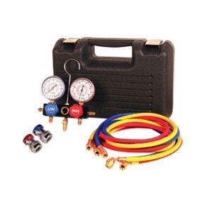 Fjc, Inc. 6698 - Dual Alum Gauge Set W/Couplers