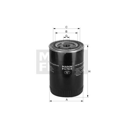 Mann Hummel Filters W950/7 - Mann Filter Base Spin On Lube Filter
