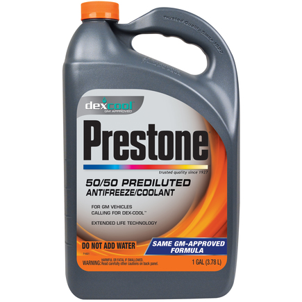 Prestone Products AF850 - Coolant/Antifreeze; Dex Cool Extended Life; Prediluted; 50/50