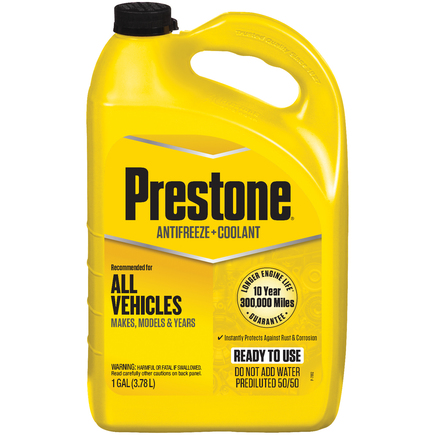 Prestone Products AF2100 - Coolant/Antifreeze; Universal; Prediluted; 50/50