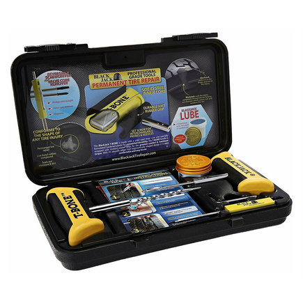 Black Jack Tire Repair KT-340 - Tire Repair Kit With T Bone Handles And Screw Driver