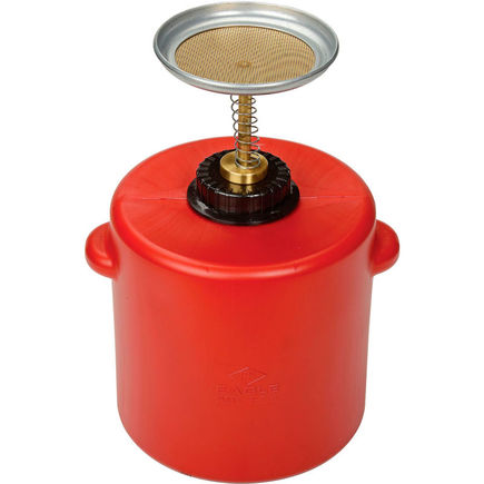 Justrite P714  Eagle Safety Plunger Can 4 Quart Polyethylene P 714