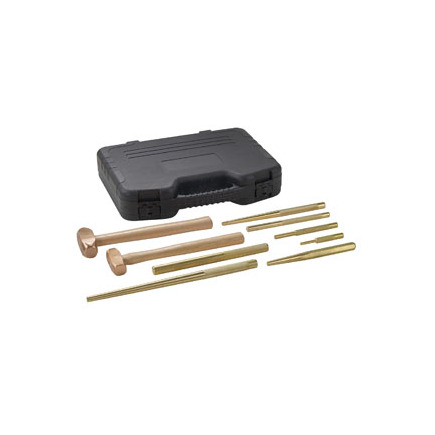 Otc Tools  Equipment 4629  Brass Hammer And Punch Set