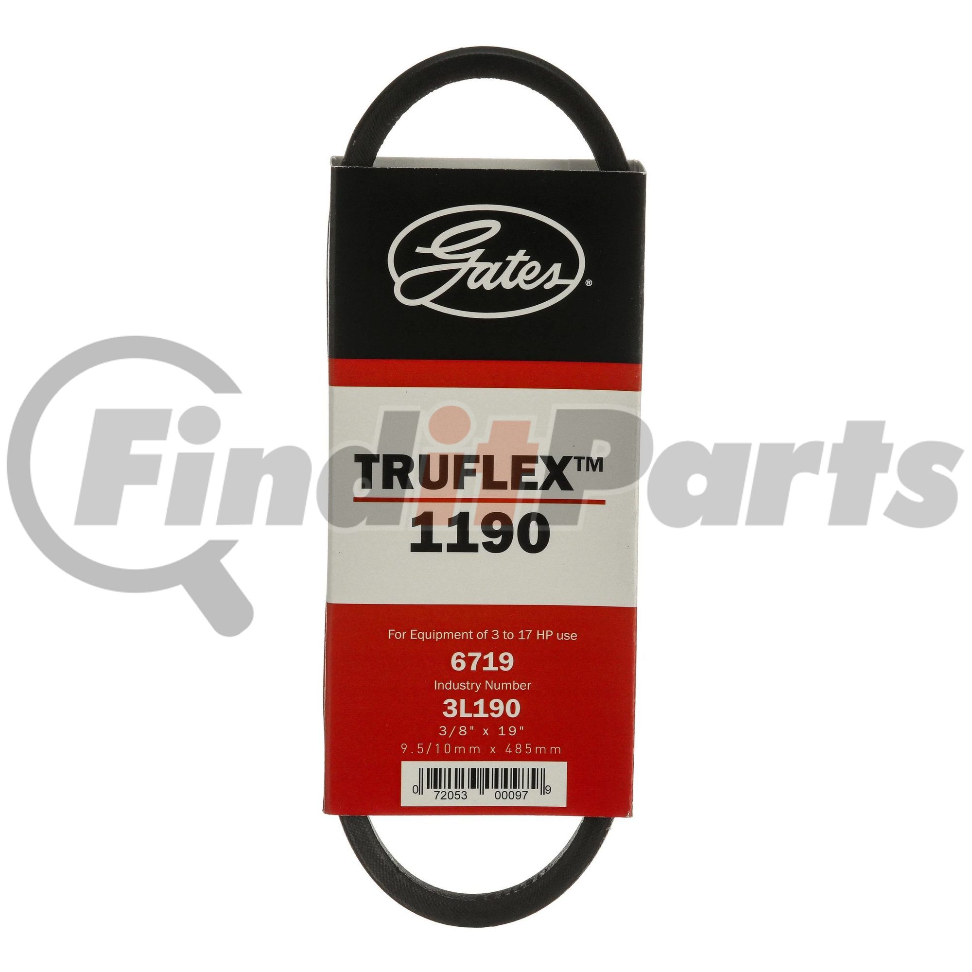 Longer 3d Cintura A V D&D Dura-Prime 3L190 - Misura 3/8 X 19 Pollici, Per Trasmissioni Industriali Cinghia A V D&D 3L190 - Foto 6